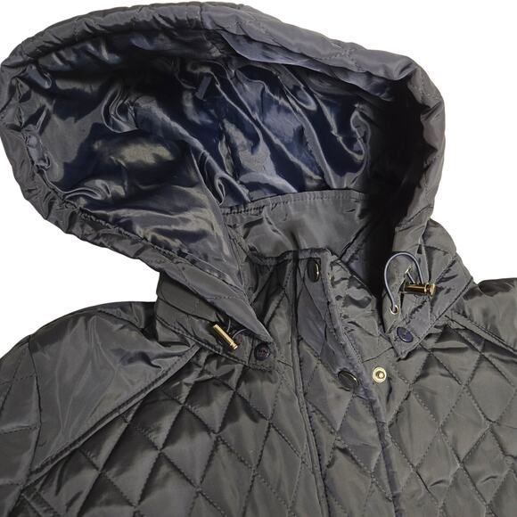 S.E.B. by Sebby Quilted Navy Jacket, Women, Size XL - Picture 8 of 13